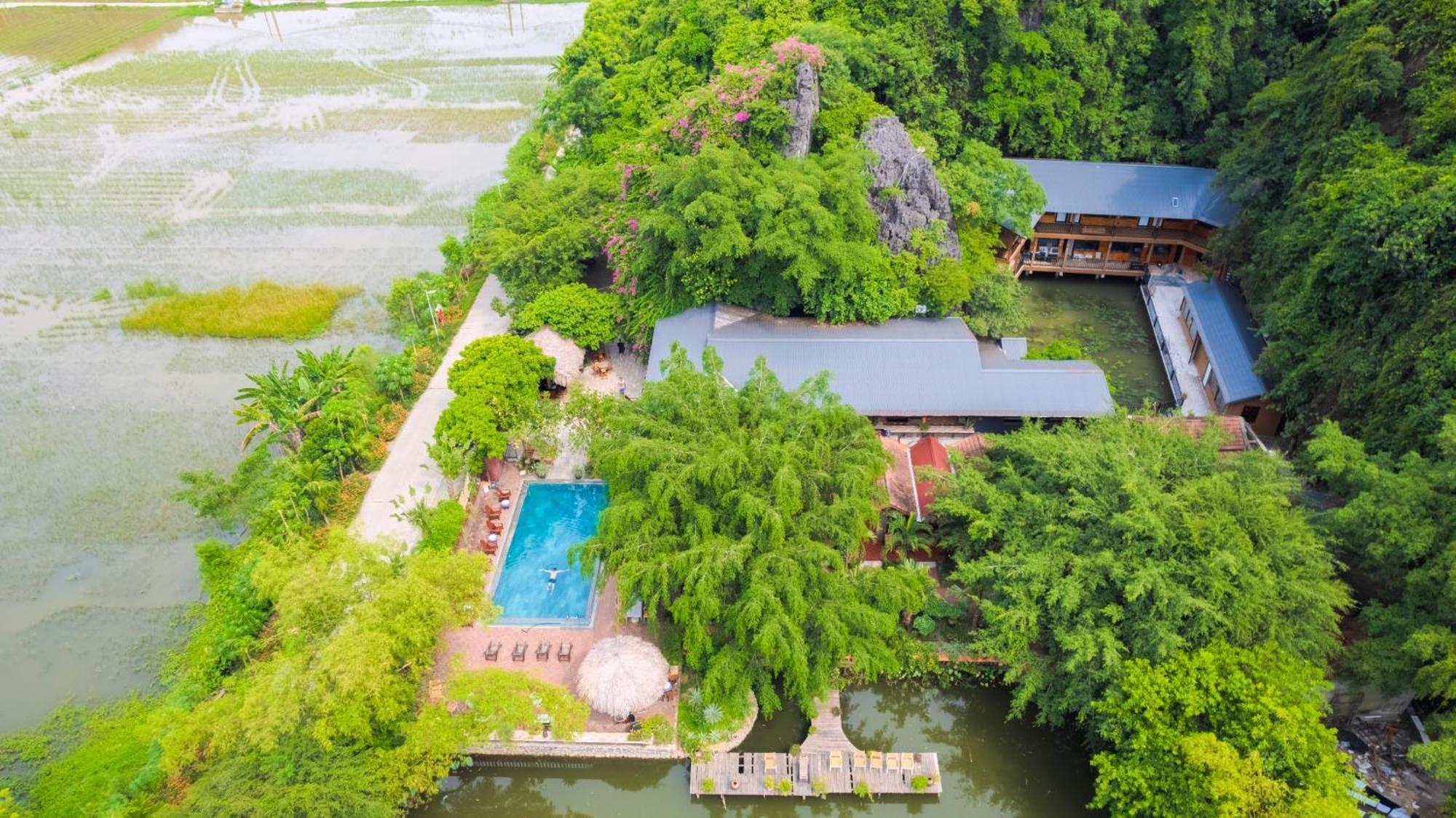 Tam Coc Central Bungalow-Hostel Vu Lam Bagian luar foto