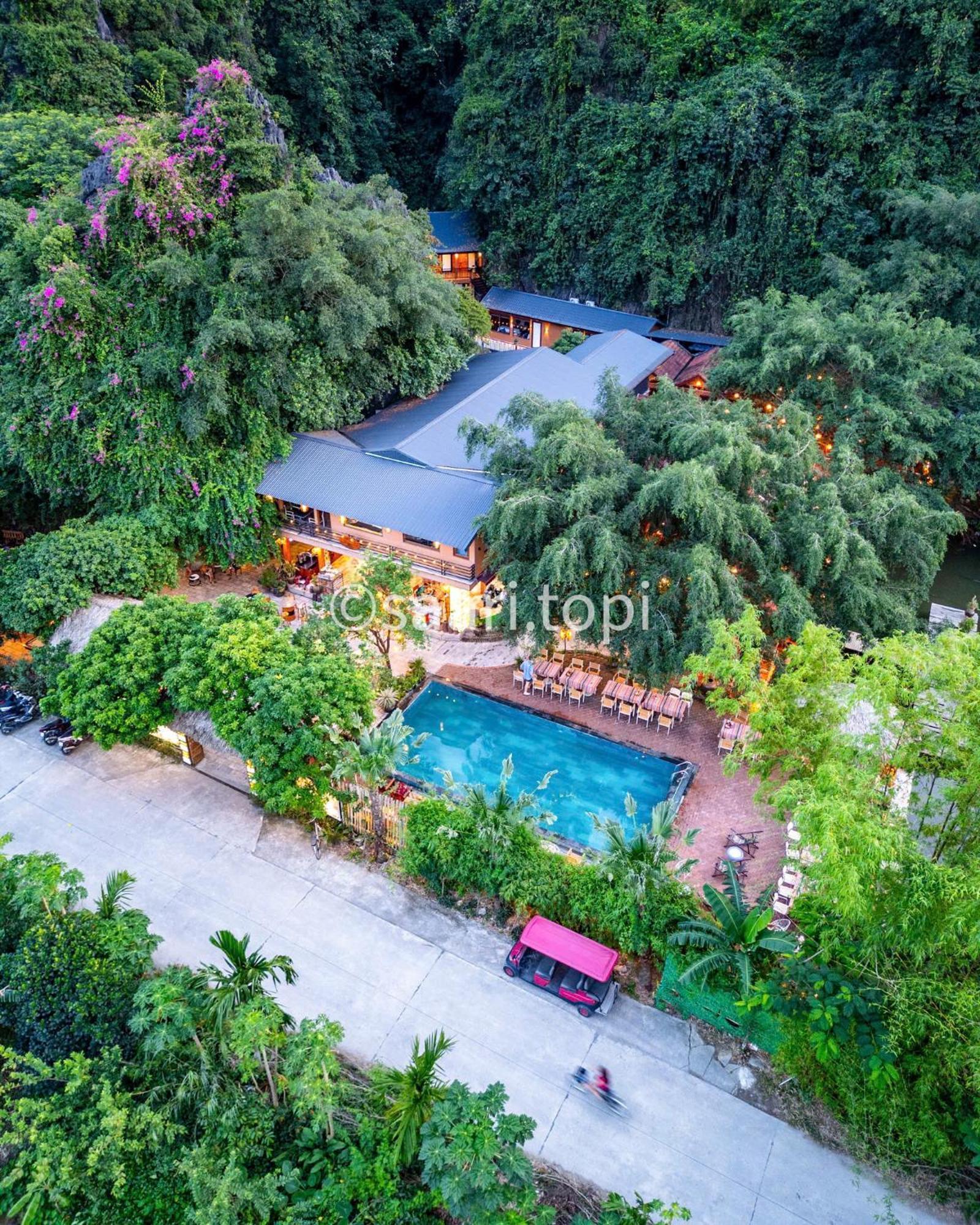Tam Coc Central Bungalow-Hostel Vu Lam Bagian luar foto